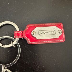 Coach Red Key Holder